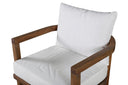 Garten-Loungesessel Erika - in Braun aus Akazie und Polyester