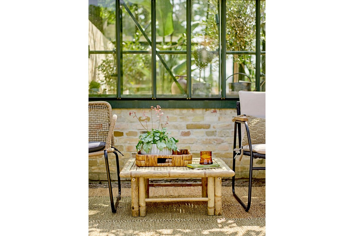 Garten Loungesessel Kairo – Metall mit handgeflochtenem Seil