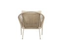 Garten- Loungesessel Larissa - In der Farbe Beige inklusive Kissen