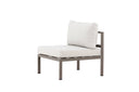 Garten Loungesessel Selva - Outdoor-Sessel mit Aluminium Gestell und zwei Kissen