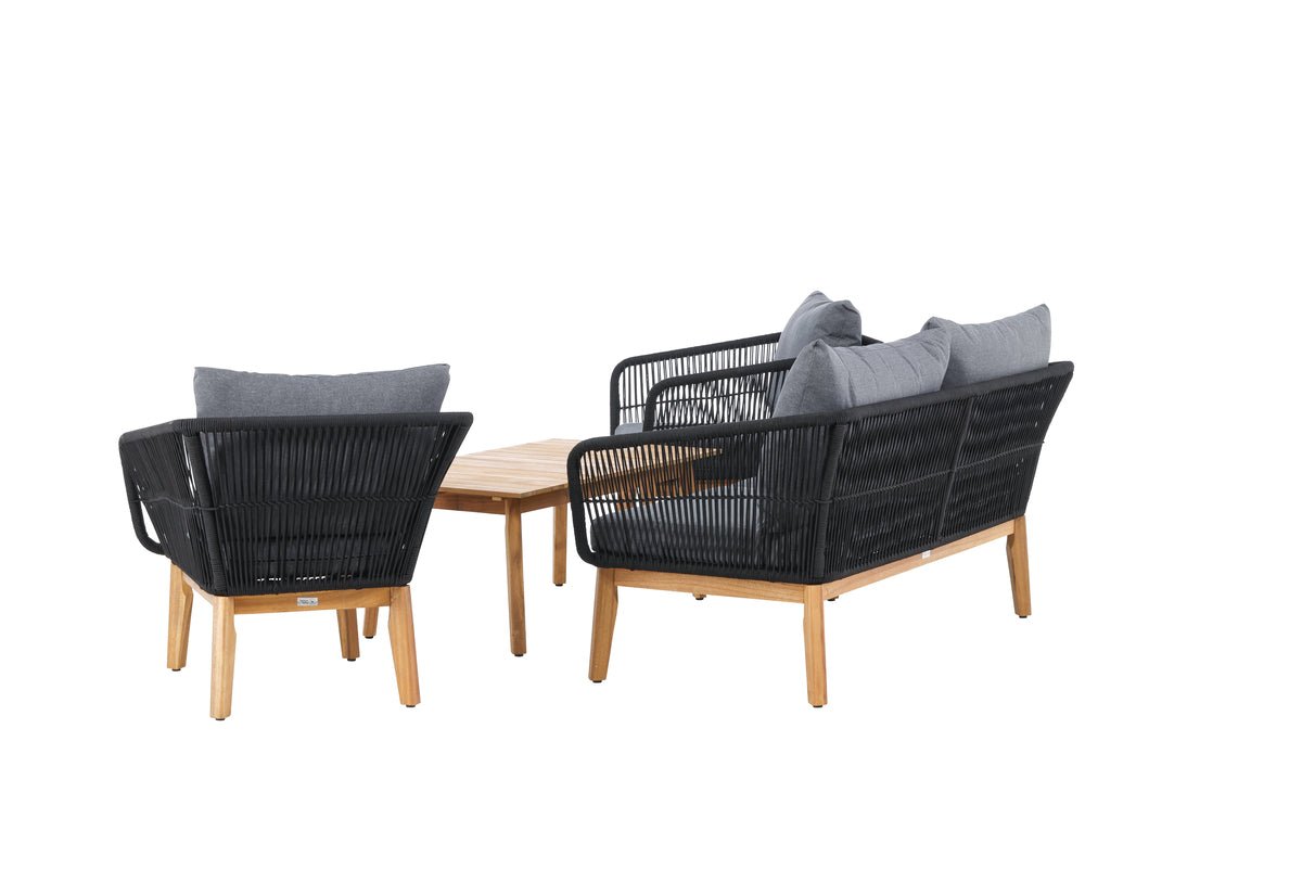 Garten Loungeset Rawai – wetterbeständig, in zwei Farben aus Holz