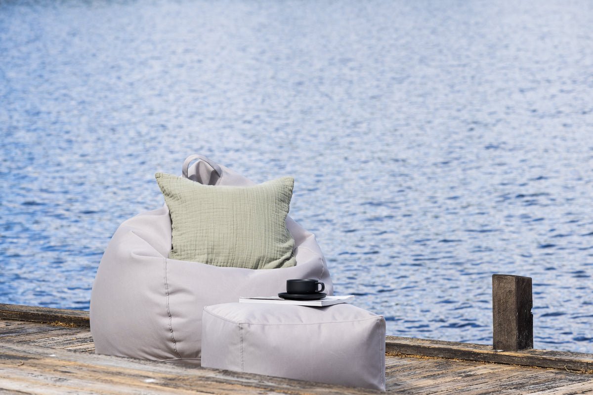 Garten Sitzsack Lago - aus Polyester in Beige