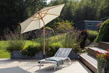 Garten Sonnenschirm Valenza – Ø250 cm in Schwarz oder Weiß