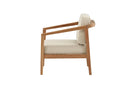 Garten Stuhlkissen Africa - aus Polyester in Beige