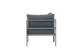Gartenbank Eckmodul Borelio - Aus Aluminium in den Farben Khaki und Beige