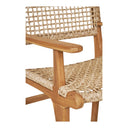 Gartenstuhl Capri mit Armlehne aus Teakholz