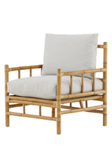 Gartenstuhl Conny - aus Rattan in Naturoptik inkl. Kissen
