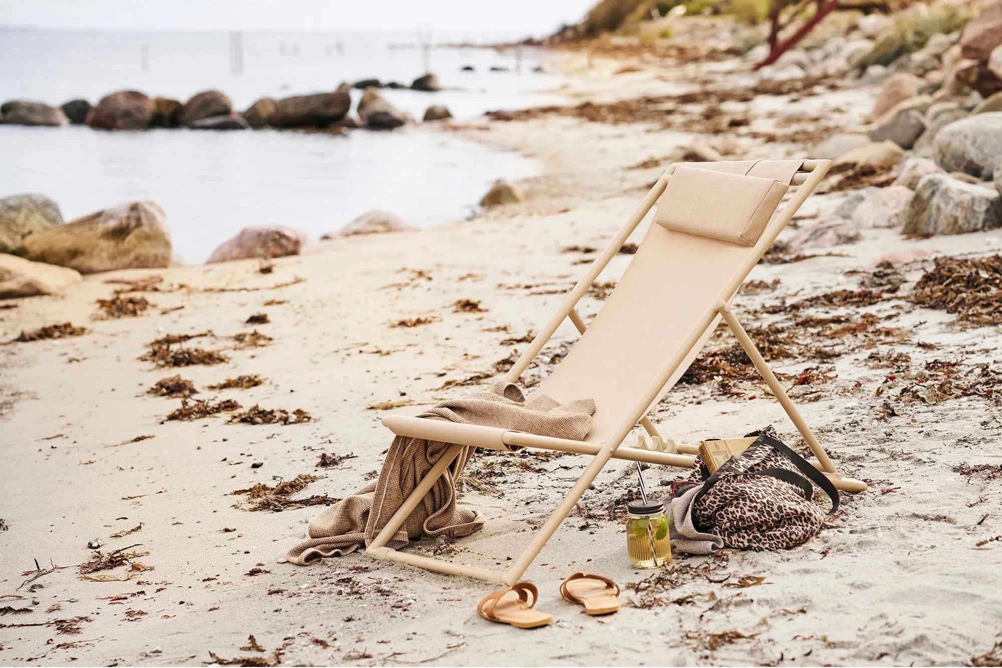 Gartenstuhl/Strandstuhl Solento – klappbar mit 4-fach verstellbarer Rückenlehne