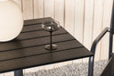 Gartentisch Malani - pflegeleichter quadratischer Tisch aus robustem Aluminium und Aintwood