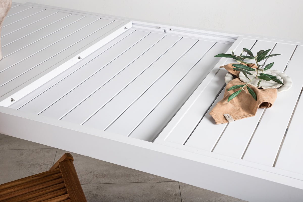 Gartentisch Nohani - ausziehbarer Esstisch gefertigt aus robustem Aluminium