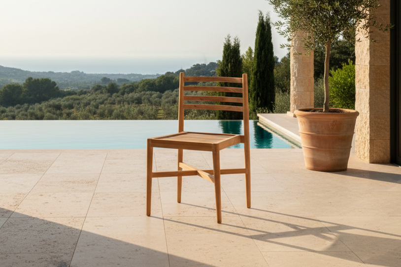 Garden Chair Sunrise - made of teak wood in natural look