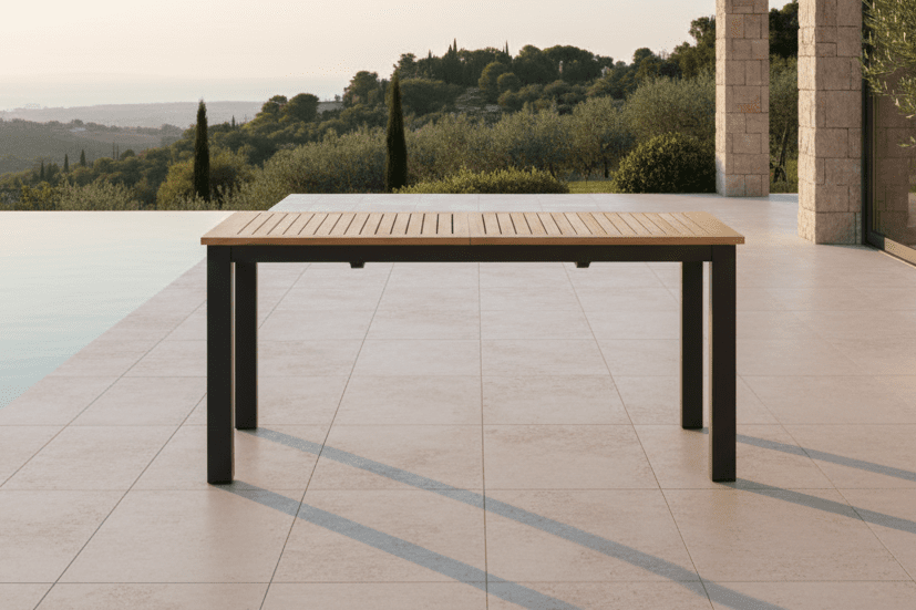 Garden table Lunea - an extendable dining table for outdoors