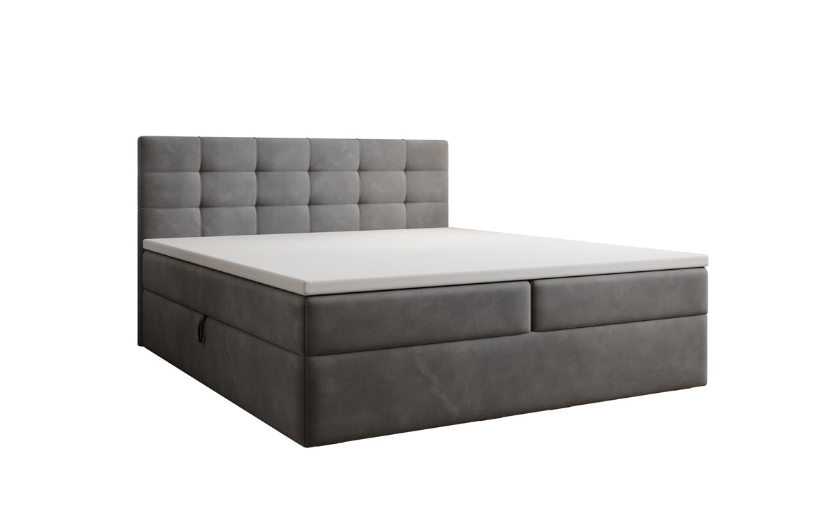 Boxspringbett Lux Samett mat Späicherplaz
