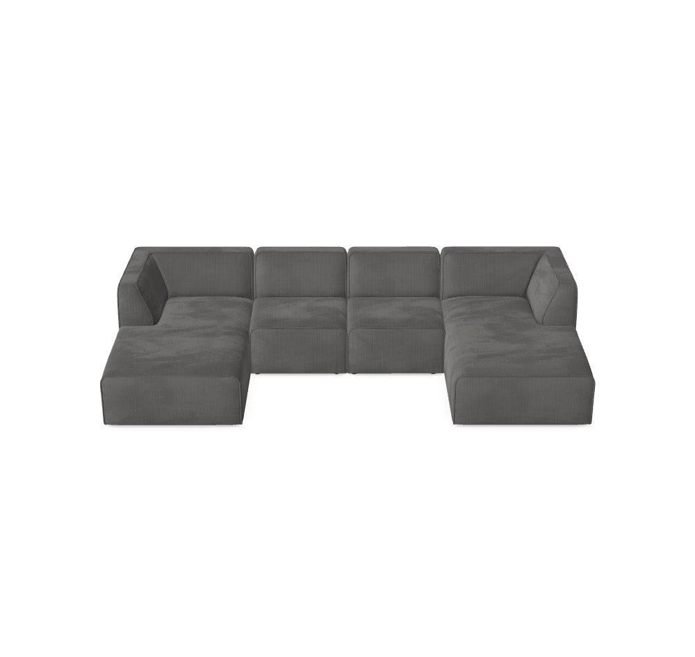 Modulares Sofa Hugg - Däi Wonschkonfiguratioun M_3C3UPG
