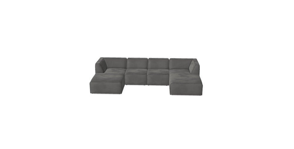 Modulares Sofa Hugg - Däi Wonschkonfiguratioun M_MF3XHR