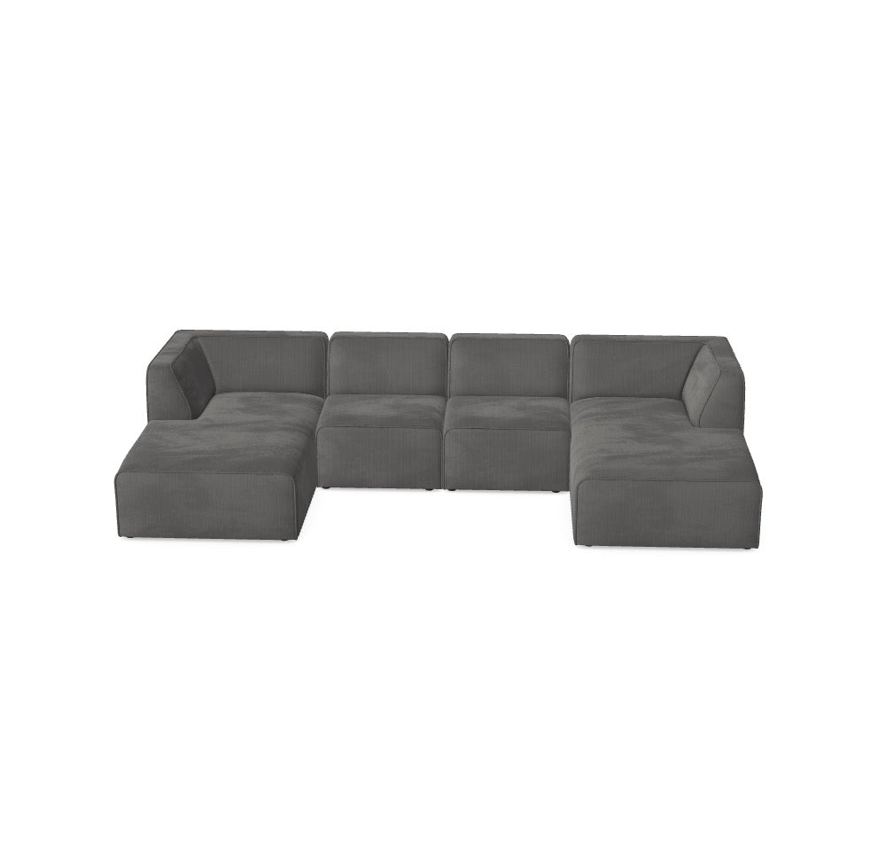 Modulares Sofa Hugg - Däi Wonschkonfiguratioun M_MXZ2HL