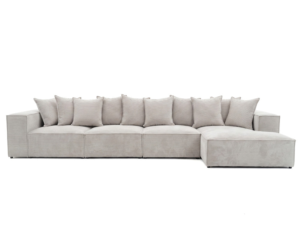 Designer corner sofa Largo Maxi in Corduroy