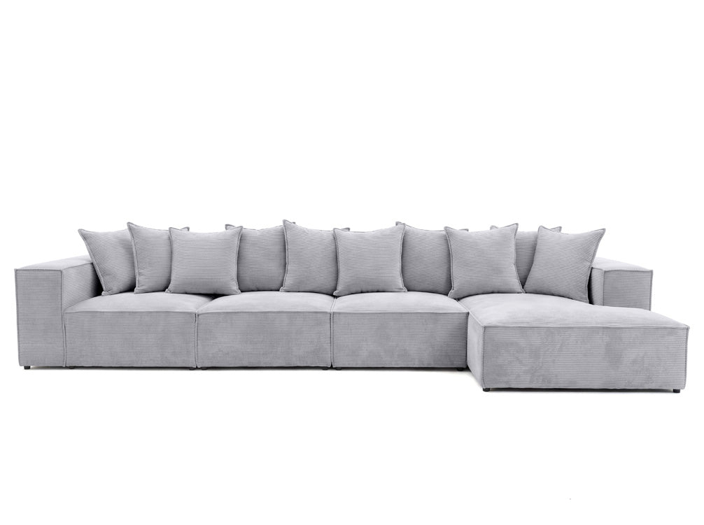 Designer corner sofa Largo Maxi in Corduroy