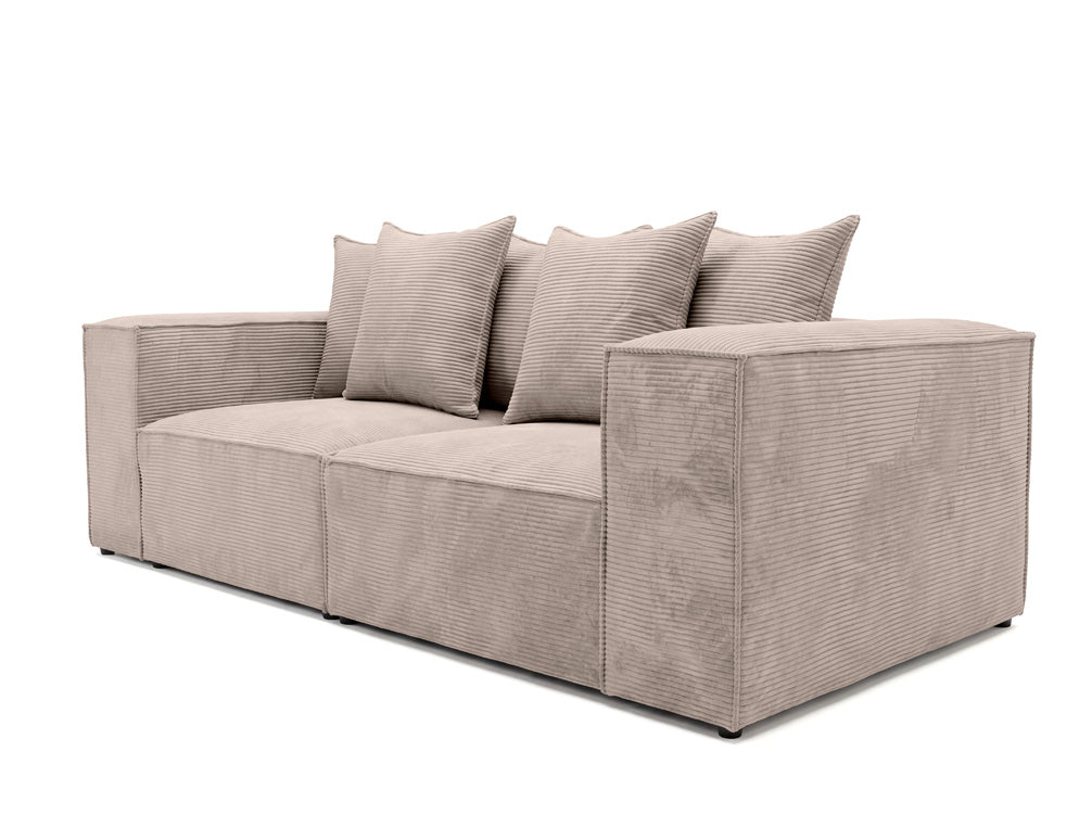 Designer 3-seater sofa Largo in Corduroy