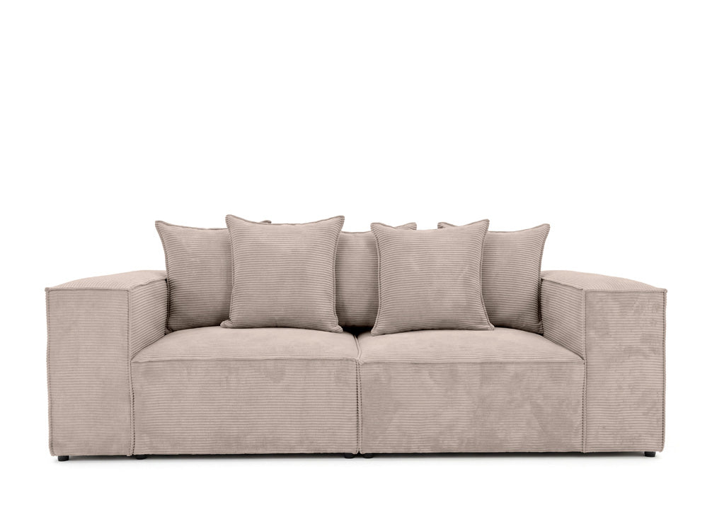 Designer 3-seater sofa Largo in Corduroy