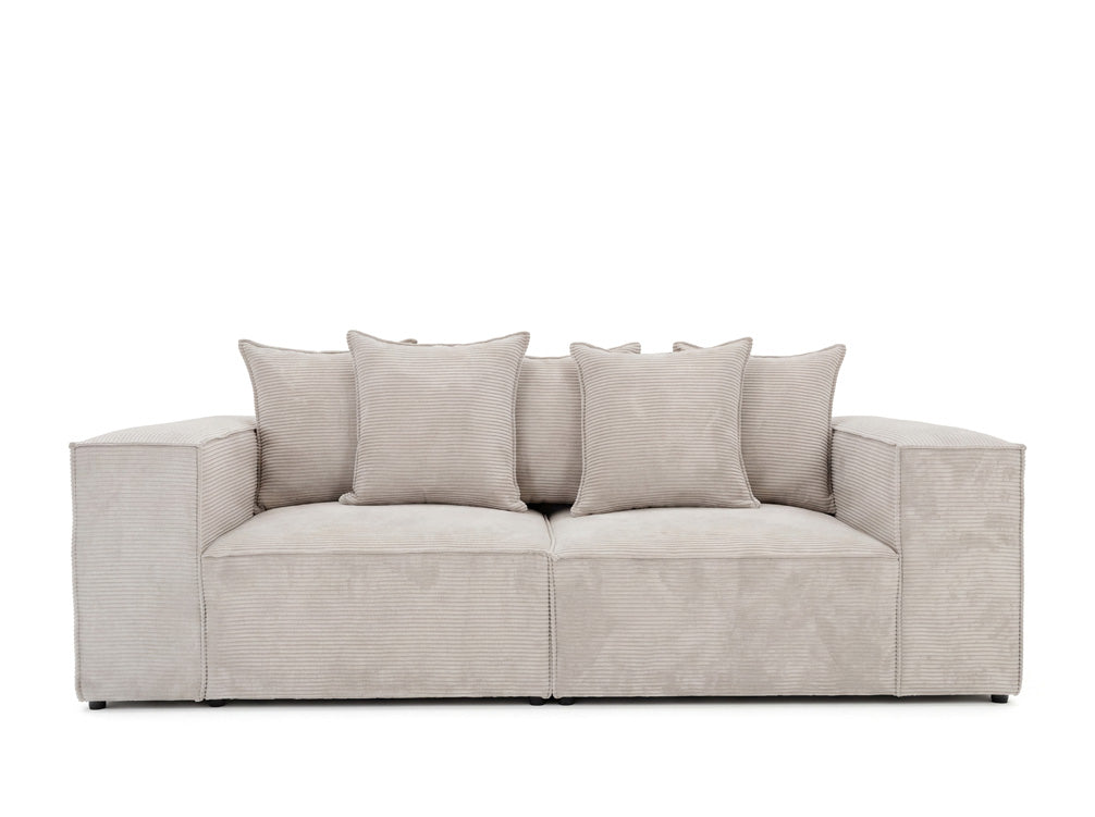 Designer 3-seater sofa Largo in Corduroy