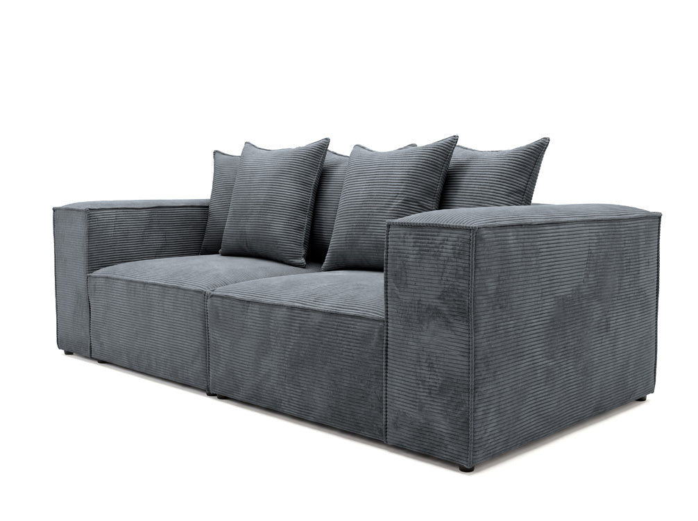 Designer 3-seater sofa Largo in Corduroy