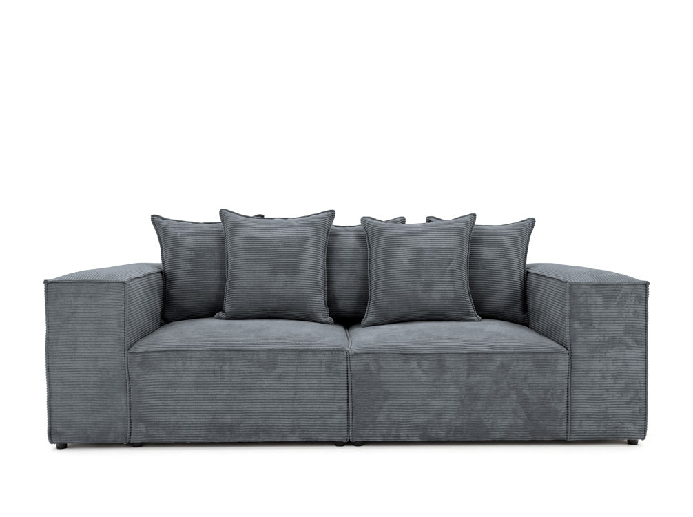 Designer 3-seater sofa Largo in Corduroy