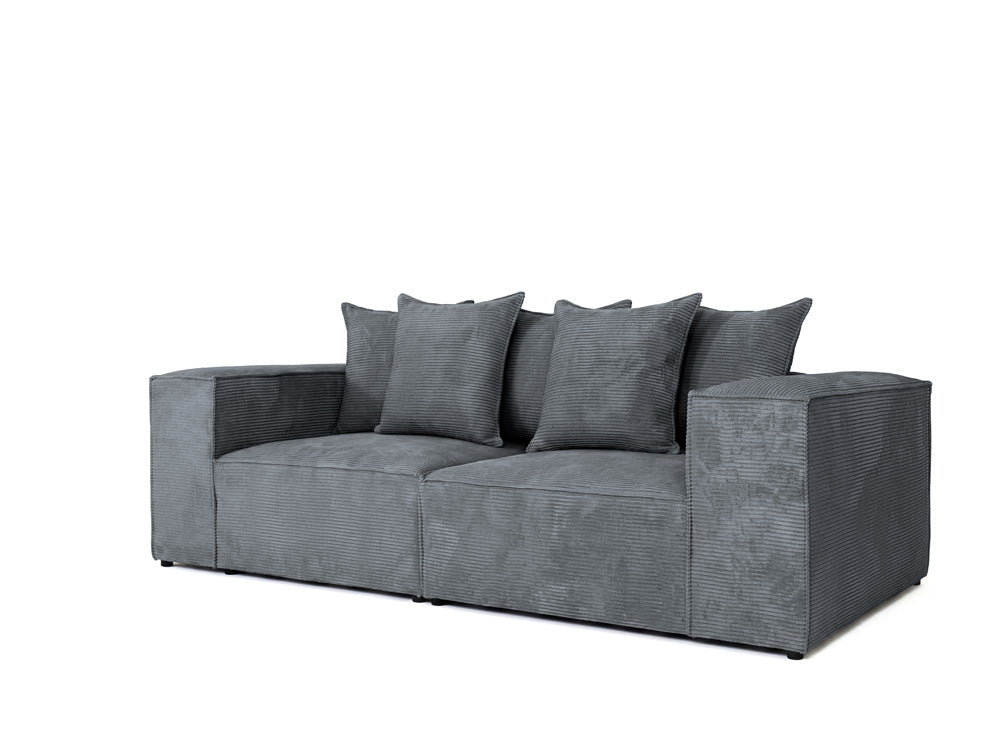 Designer 3-seater sofa Largo in Corduroy