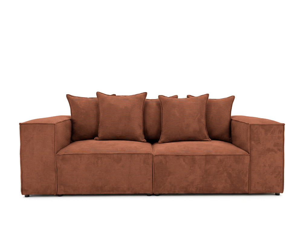 Designer 3-seater sofa Largo in Corduroy