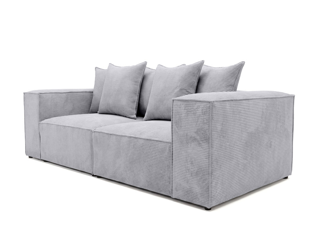 Designer 3-seater sofa Largo in Corduroy