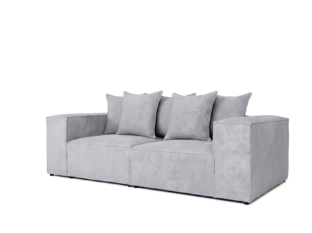 Designer 3-seater sofa Largo in Corduroy
