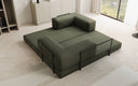 Lazy Spar-Set: 3-Sitzer + Hocker in Bouclé
