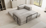 Lazy Spar-Set: 3-Sitzer + Hocker in Samt