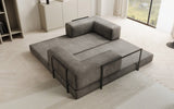 Lazy Spar-Set: 3-Sitzer + Hocker in Samt