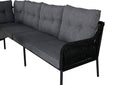 Lounge Set Madrid – in Schwarz aus Polyester-Seil und Metall