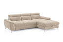 Designer Ecksofa Luno in Strukturstoff Beige