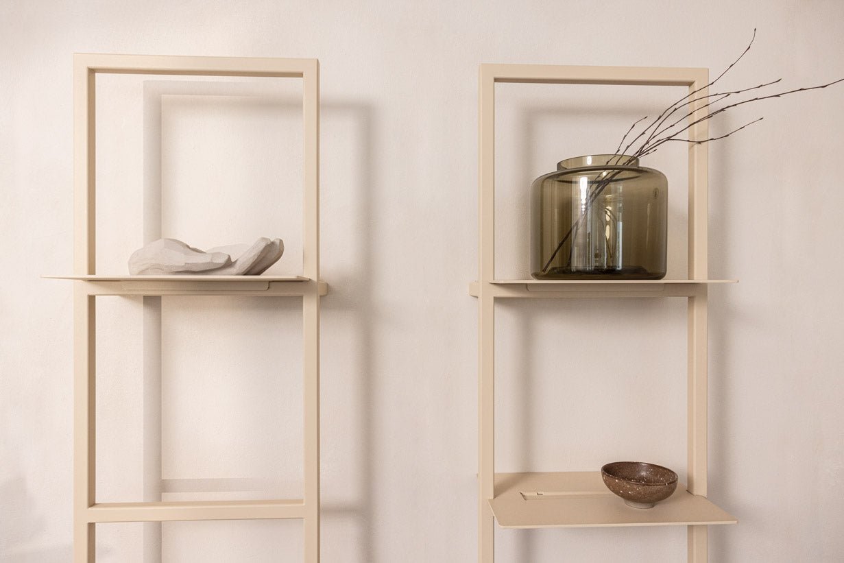Étagère murale Rivo S – Étagère compacte en métal avec système à emboîtement