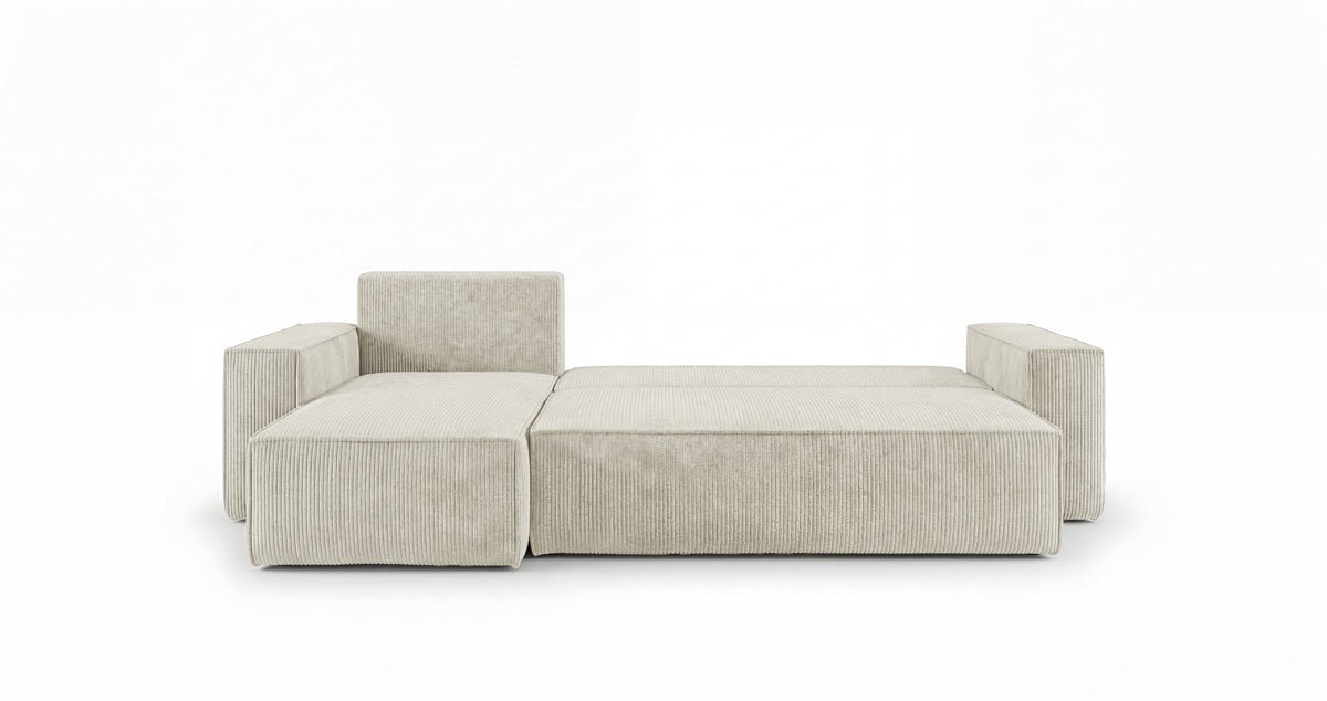 Designer-Sofa Lunaro Mini mat Schlof- a Klappfunktioun a Cord