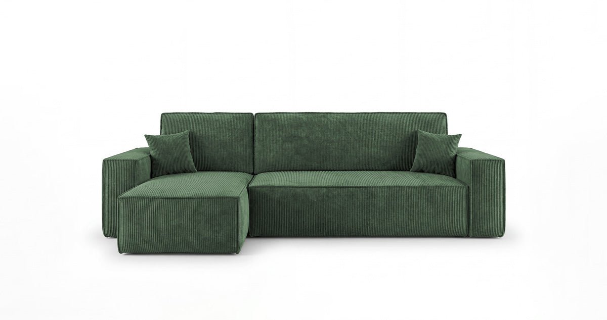 Designer-Sofa Lunaro Mini mat Schlof- a Klappfunktioun a Cord