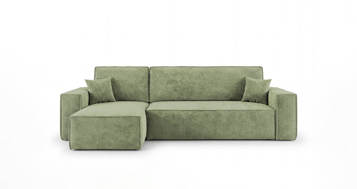 Designer-Sofa Lunaro Mini mat Schlof- a Klappfunktioun a Cord