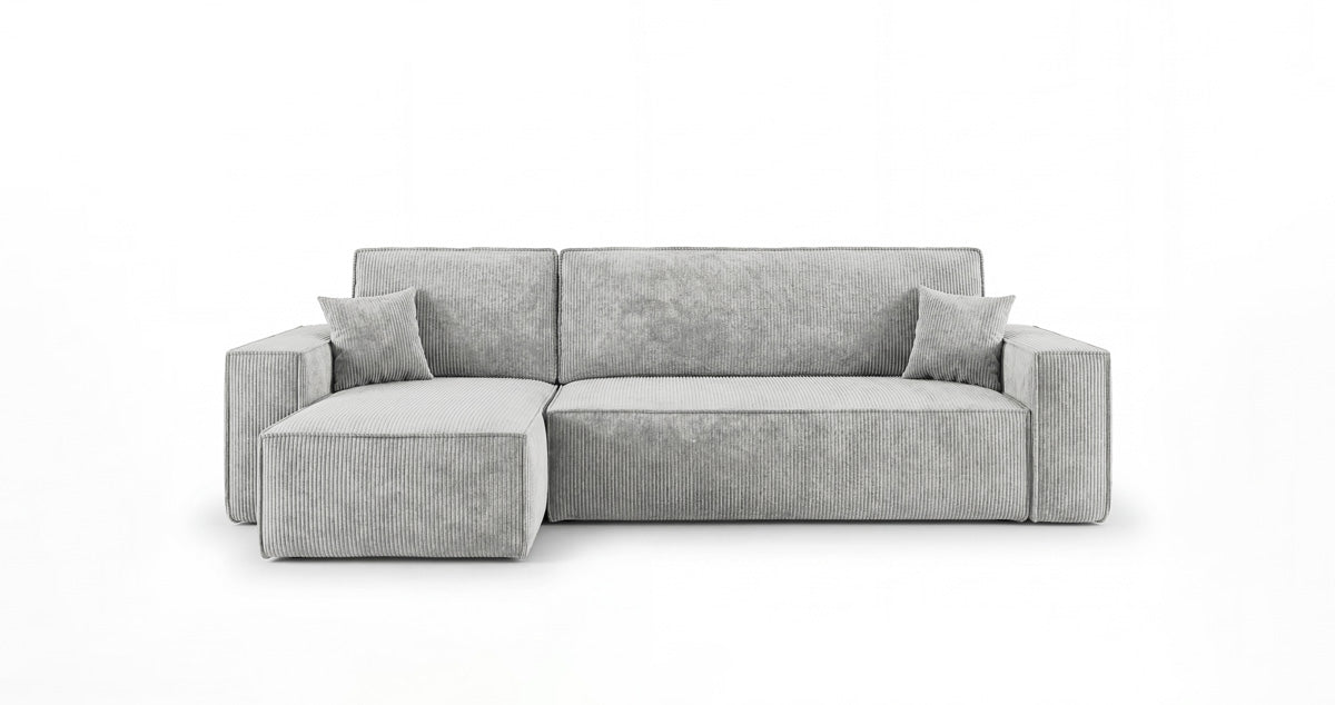 Designer-Sofa Lunaro Mini mat Schlof- a Klappfunktioun a Cord