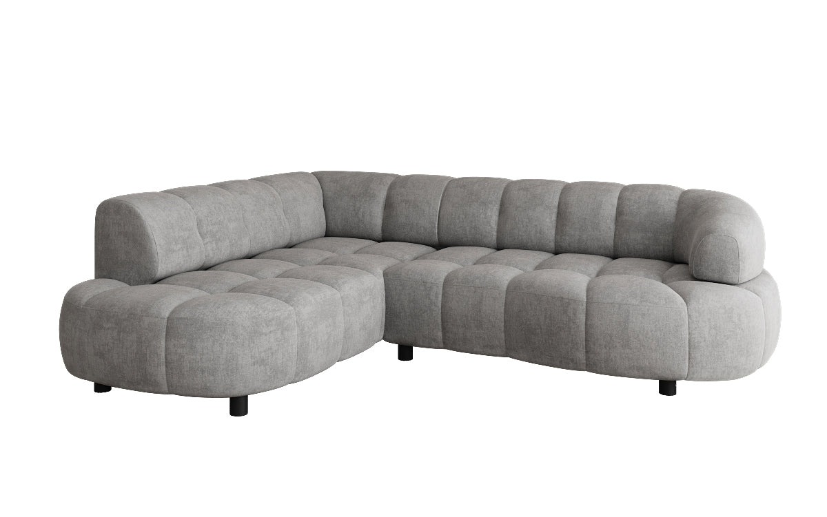 Designer Sofa Olivia Mini in Samt mit elektrischer Sitzerweiterung