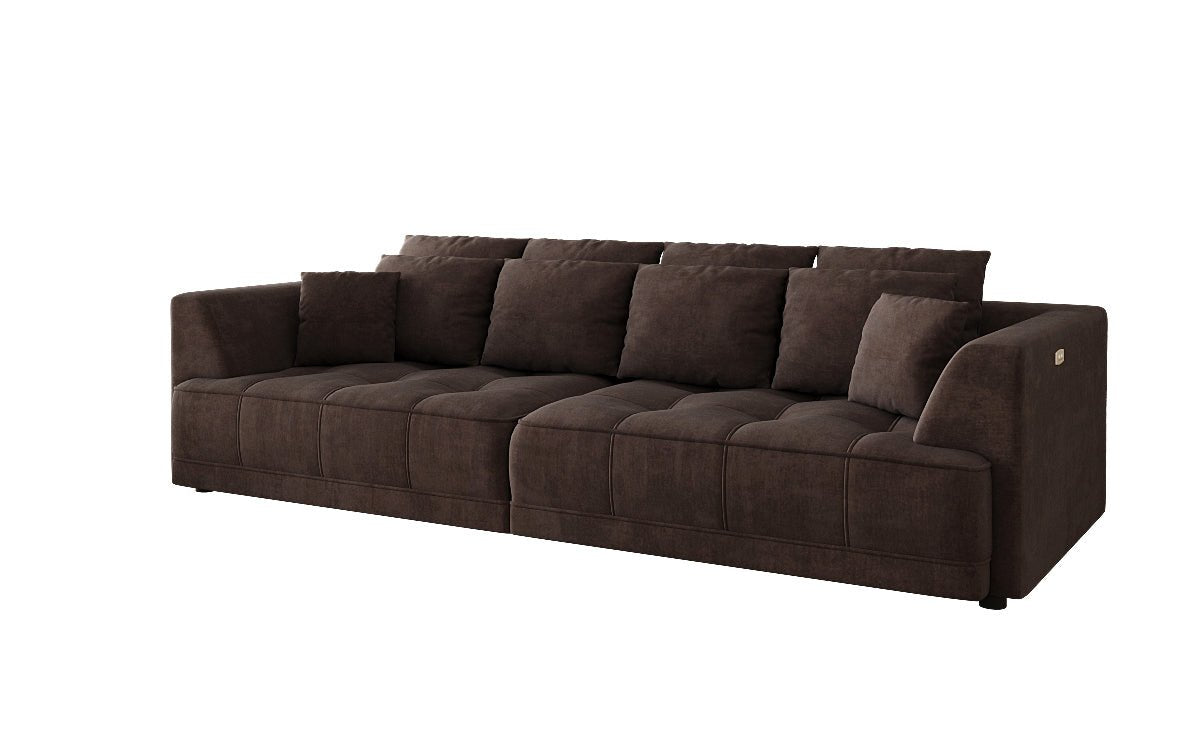 Grand canapé design Nuvo en Velours avec fonction lit électrique