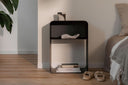 Nuechtkästchen Damio – Minimalistescht Design aus pulverbeschichteten Metall