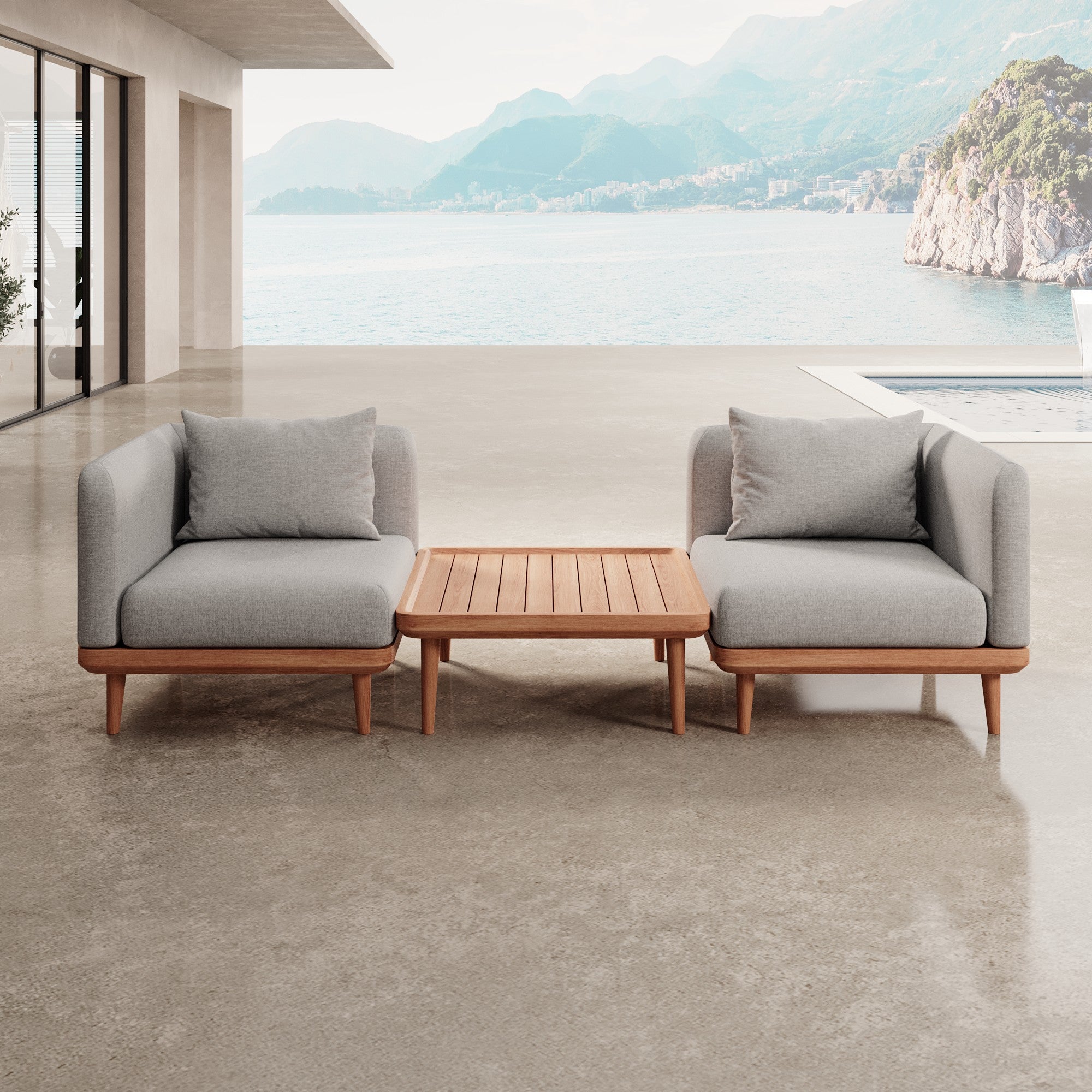 Nouri – 2 Loungemodule & Tisch | Aevora™ Kollektion