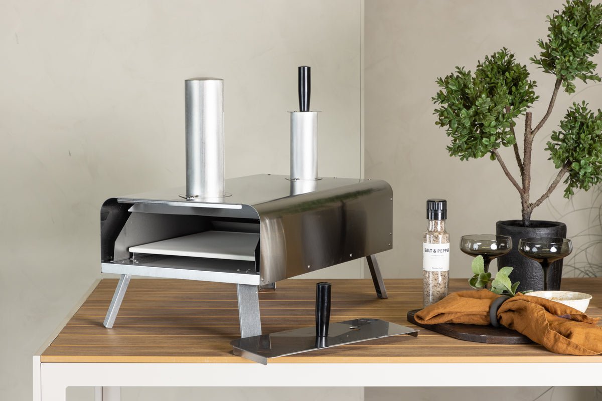 Four à pizza Napoli - en acier argenté