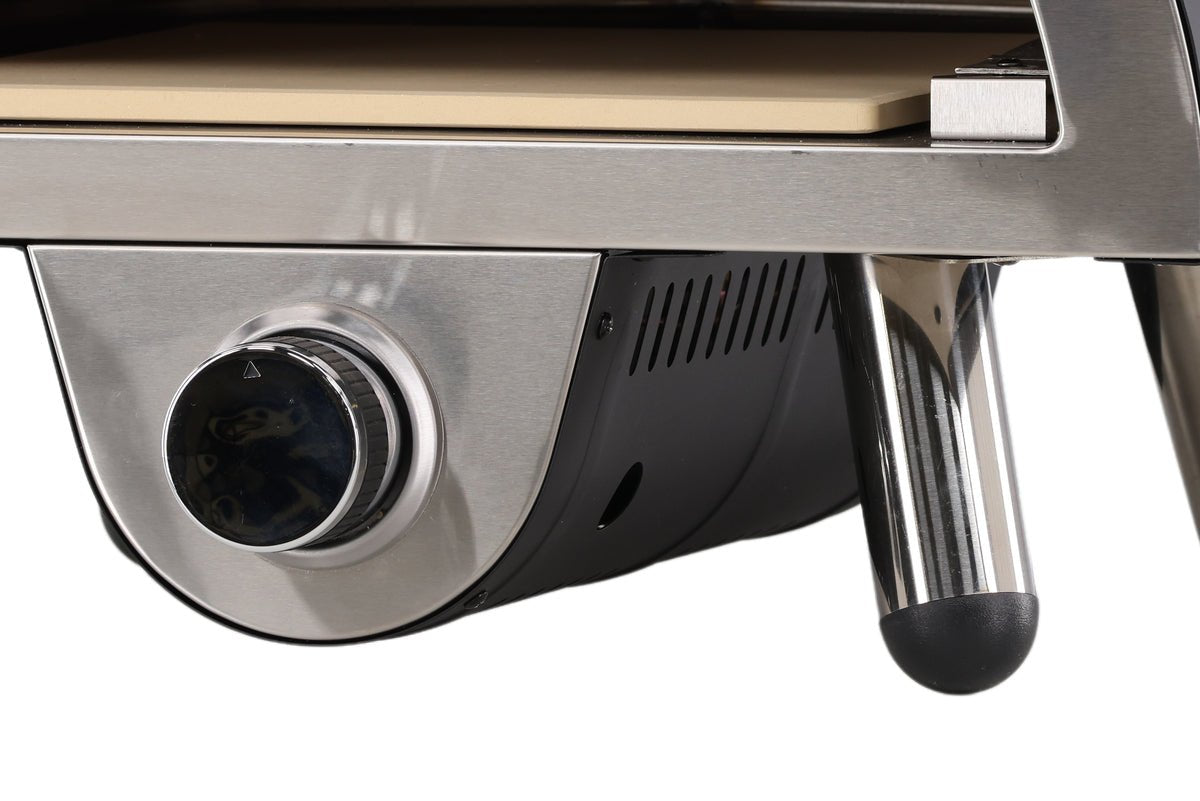 Pizzauewen Neapel - aus Stol, Edelstahl an Keramik a Schwaarz