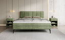Boxspringbett Vera in Cord mit hohen Füßen