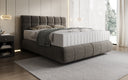 Boxspringbett Nala a Strukturstoff mat Schwiew-Optik