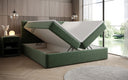 Boxspringbett Lux in Strukturstoff mit Stauraum